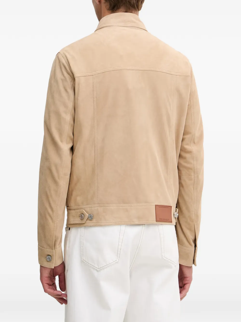 ゴ*ツ様 Trussardi トラサルディ　スェードジャケット Trussardi スエード ジャケット | ニュートラル | FARFETCH JP
