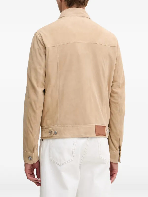 ゴ*ツ様 Trussardi トラサルディ　スェードジャケット Trussardi スエード ジャケット | ニュートラル | FARFETCH JP
