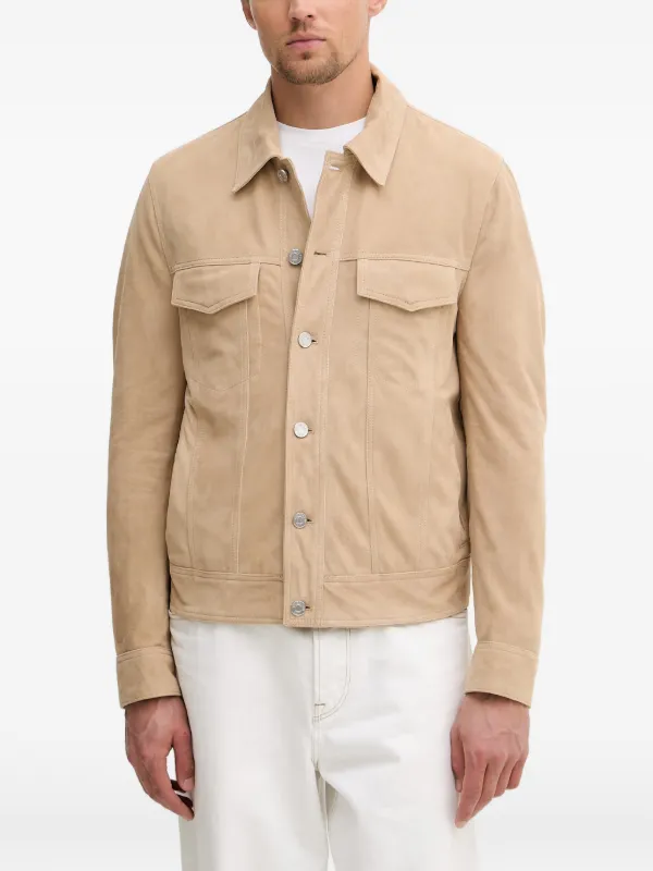 ゴ*ツ様 Trussardi トラサルディ　スェードジャケット Trussardi スエード ジャケット | ニュートラル | FARFETCH JP