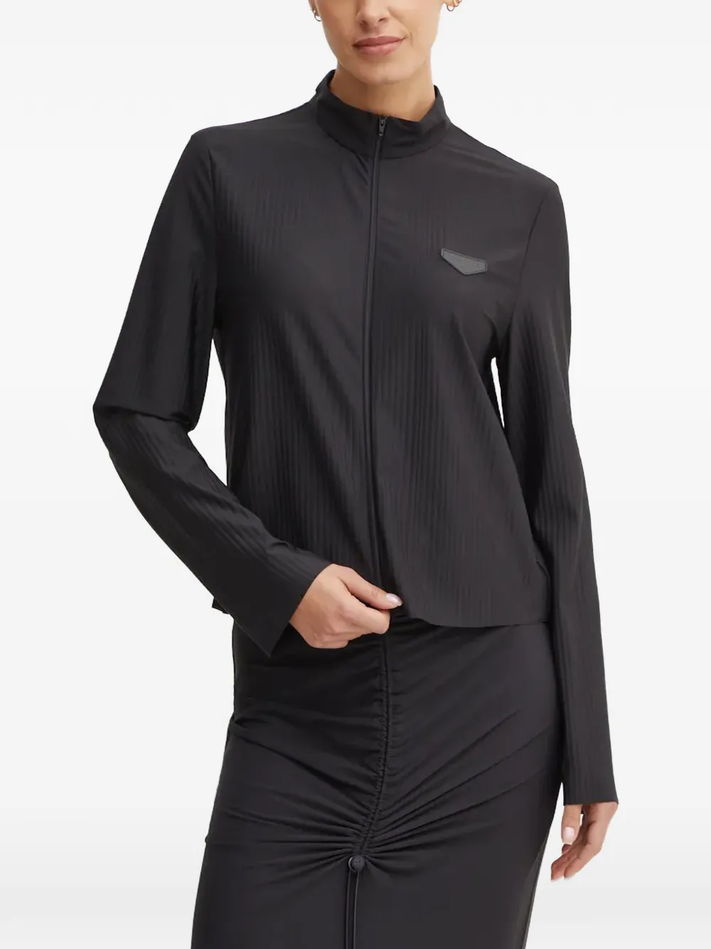 Sportalm ribbed-knit zip-up sweater - Grau