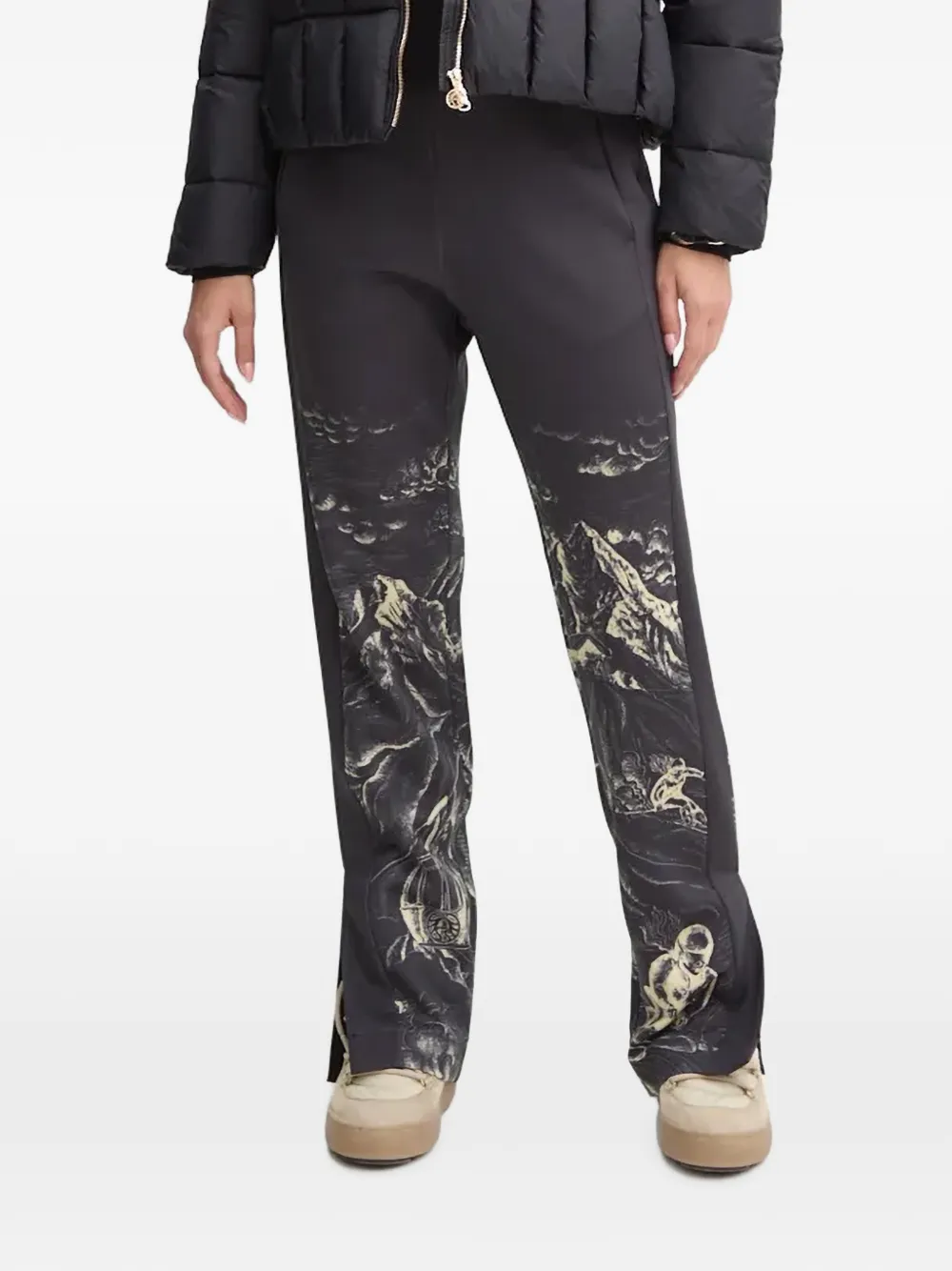 Sportalm graphic-print side-slit track pants