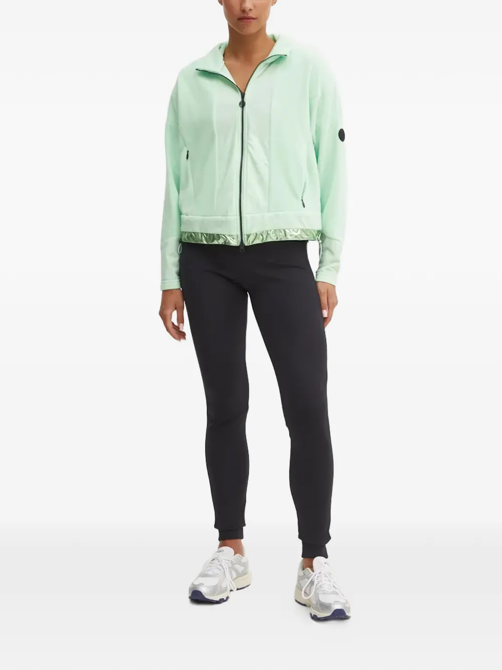  Sportalm Logo-patch Metallic-trim Jacket - Vert 