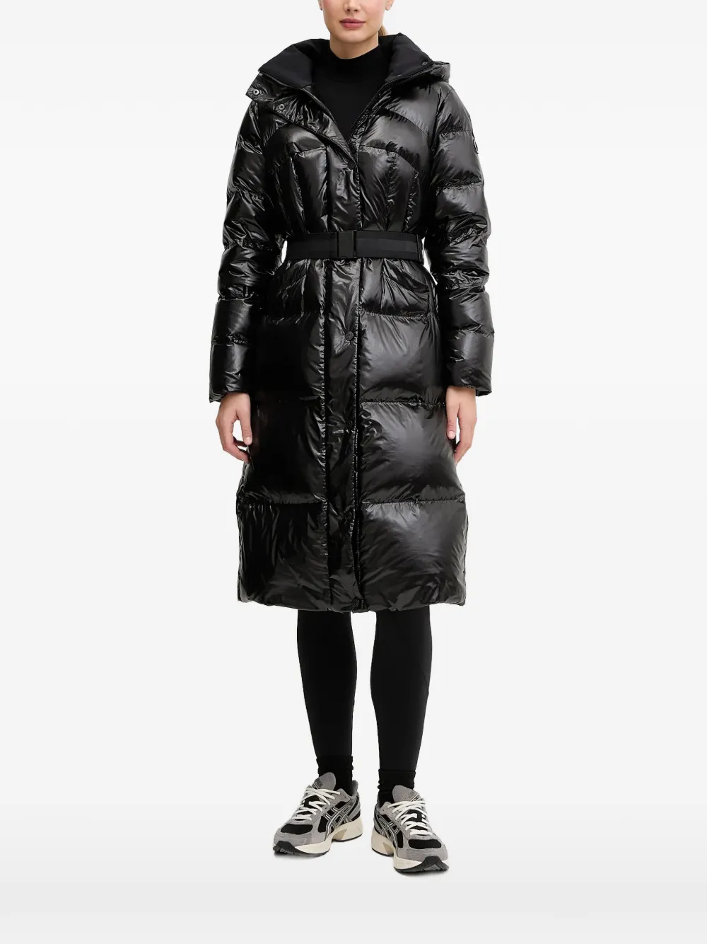 Sportalm quilted belted coat - Black