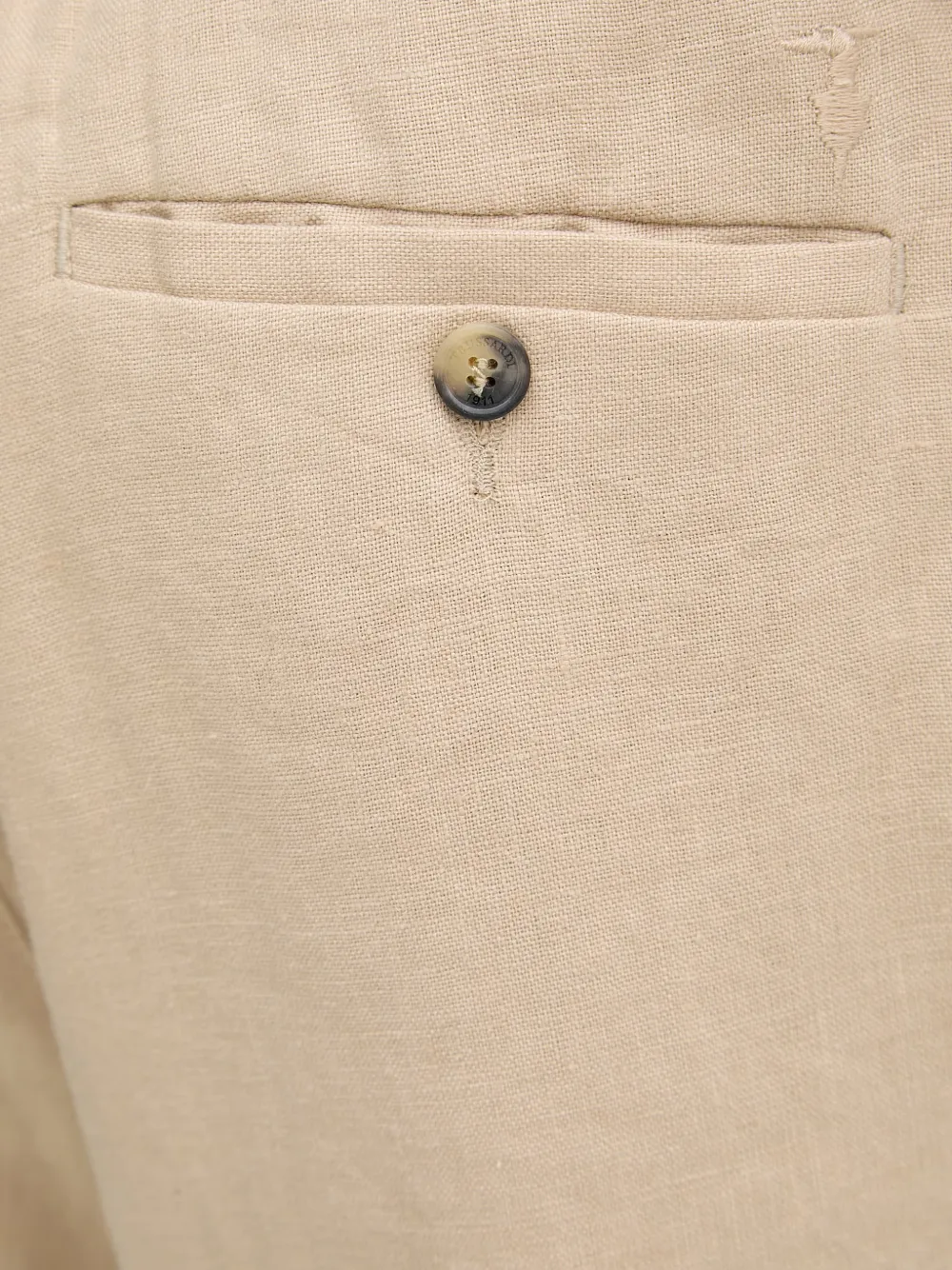 Trussardi Shorts met geborduurd logo Beige