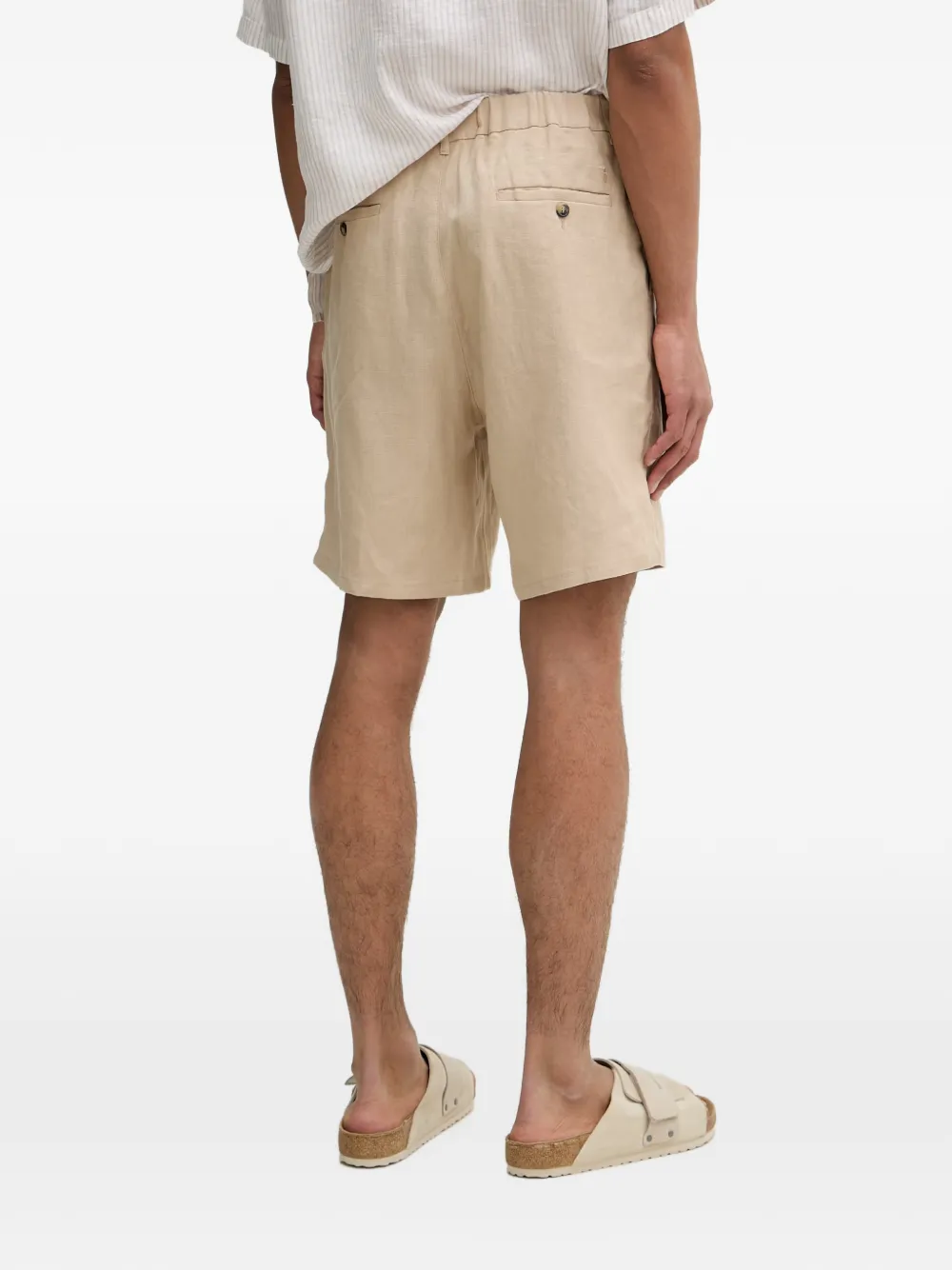 Trussardi Shorts met geborduurd logo Beige