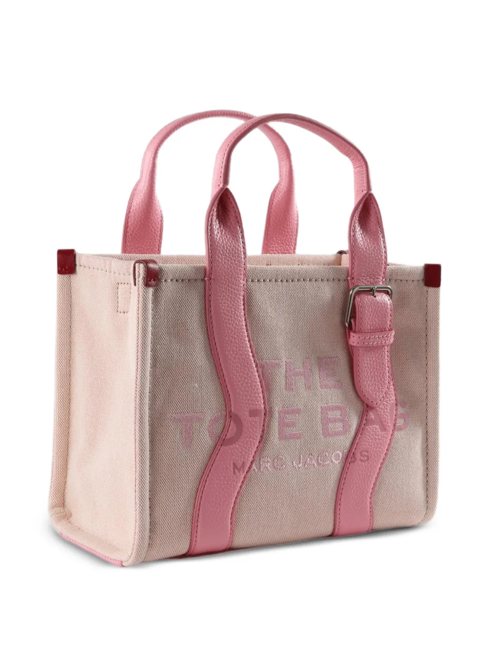 Marc Jacobs Tote Wavy kleine shopper met leren afwerking Roze