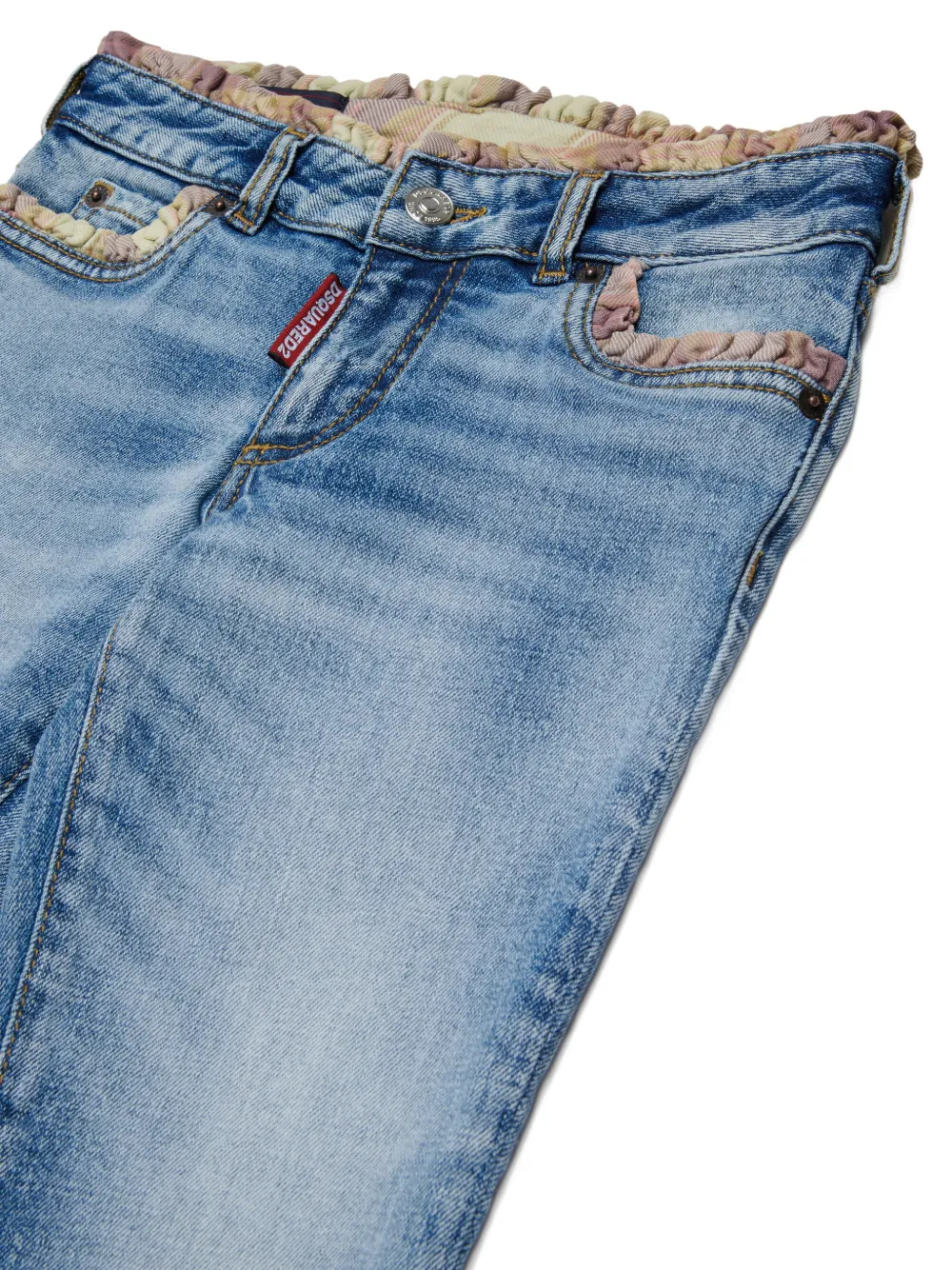 DSQUARED2 KIDS Jeans met ruches Blauw