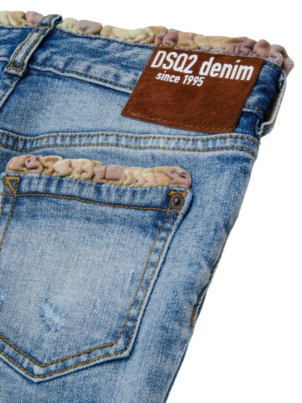 DSQUARED2 KIDS Jeans met ruches Blauw