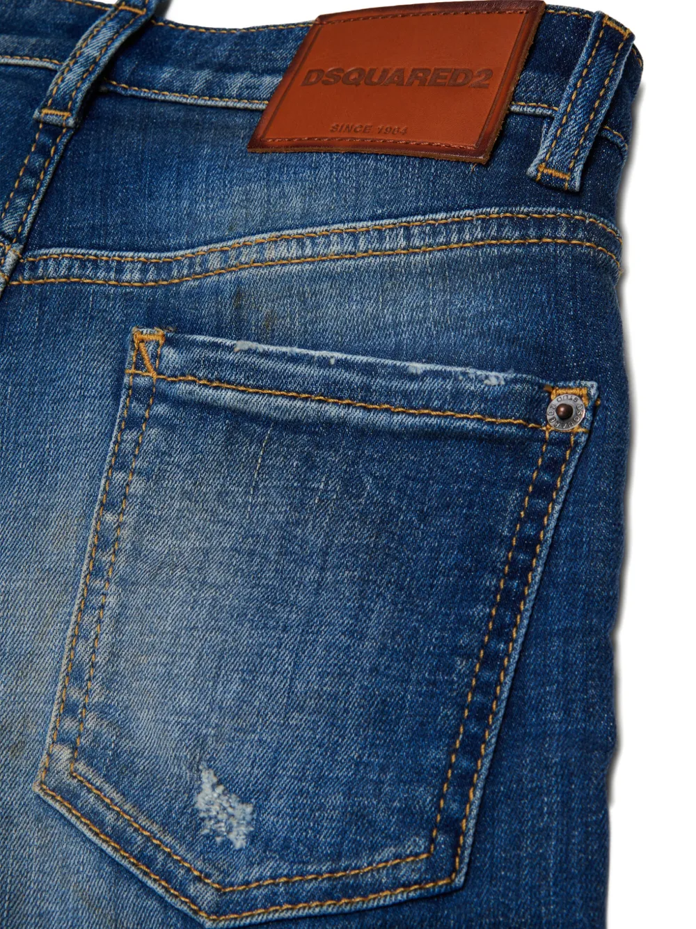 DSQUARED2 KIDS Gerafelde jeans Blauw