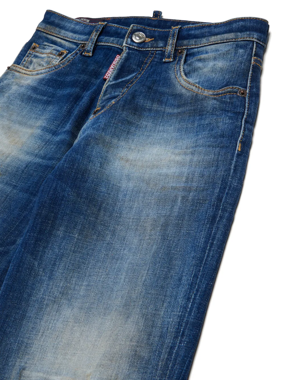 DSQUARED2 KIDS Gerafelde jeans Blauw