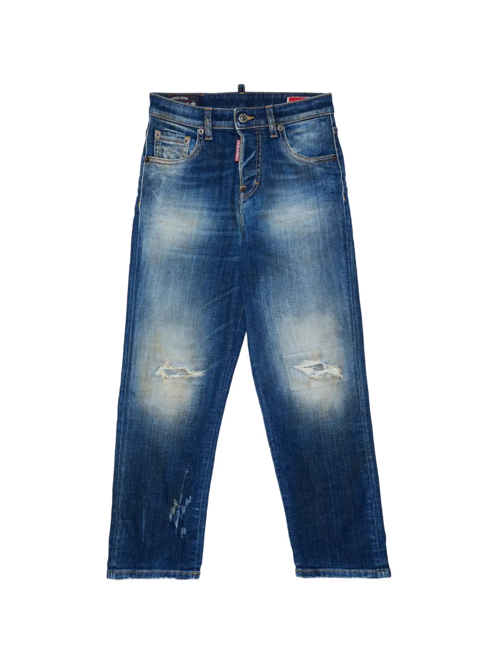 DSQUARED2 KIDS Jeans con effetto vissuto - Blu