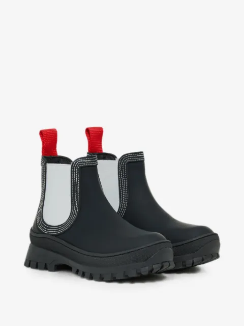 Marni Kids logo-print panelled ankle boots