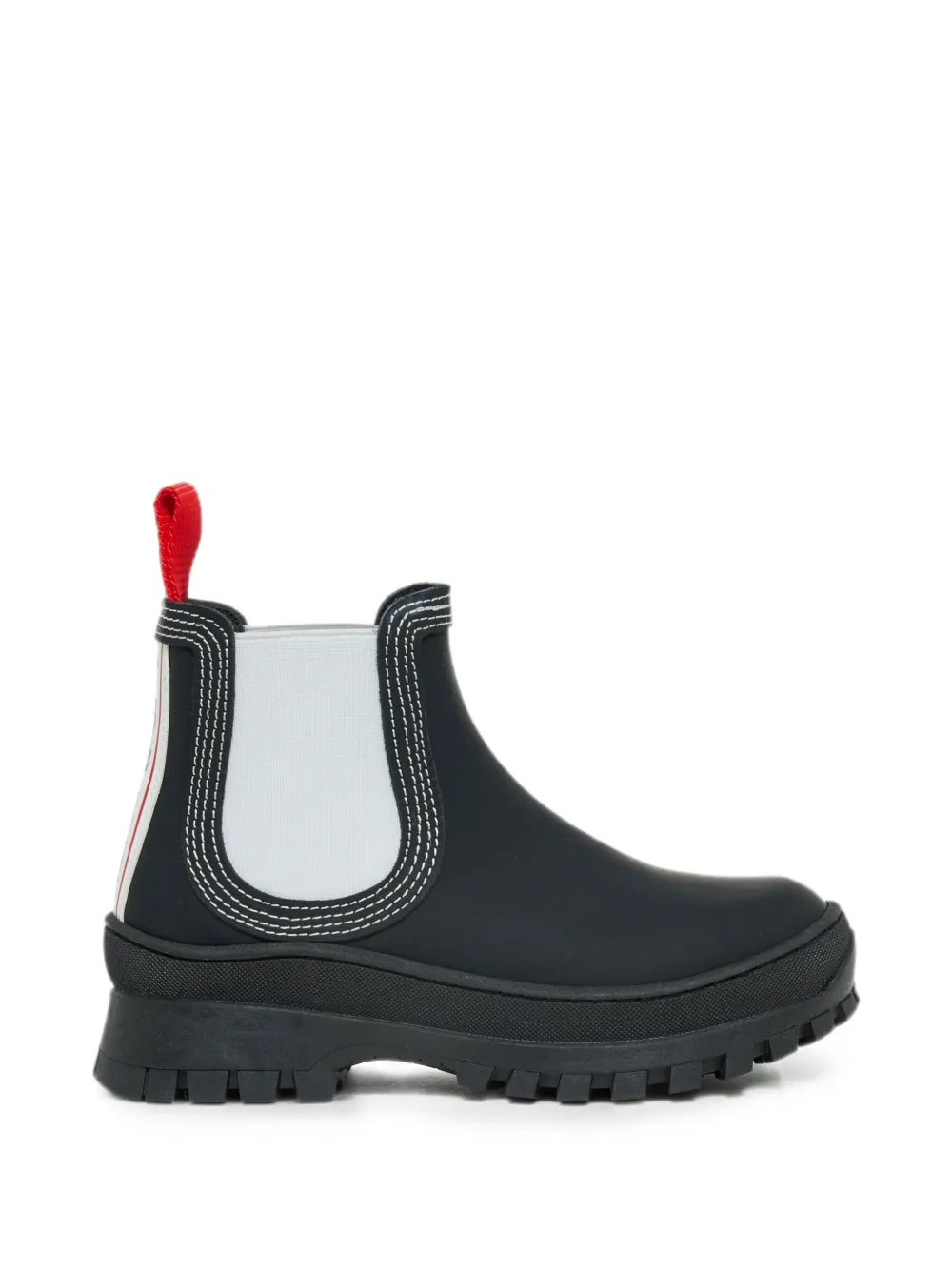 Marni Kids Enkellaarzen met logopatch Zwart
