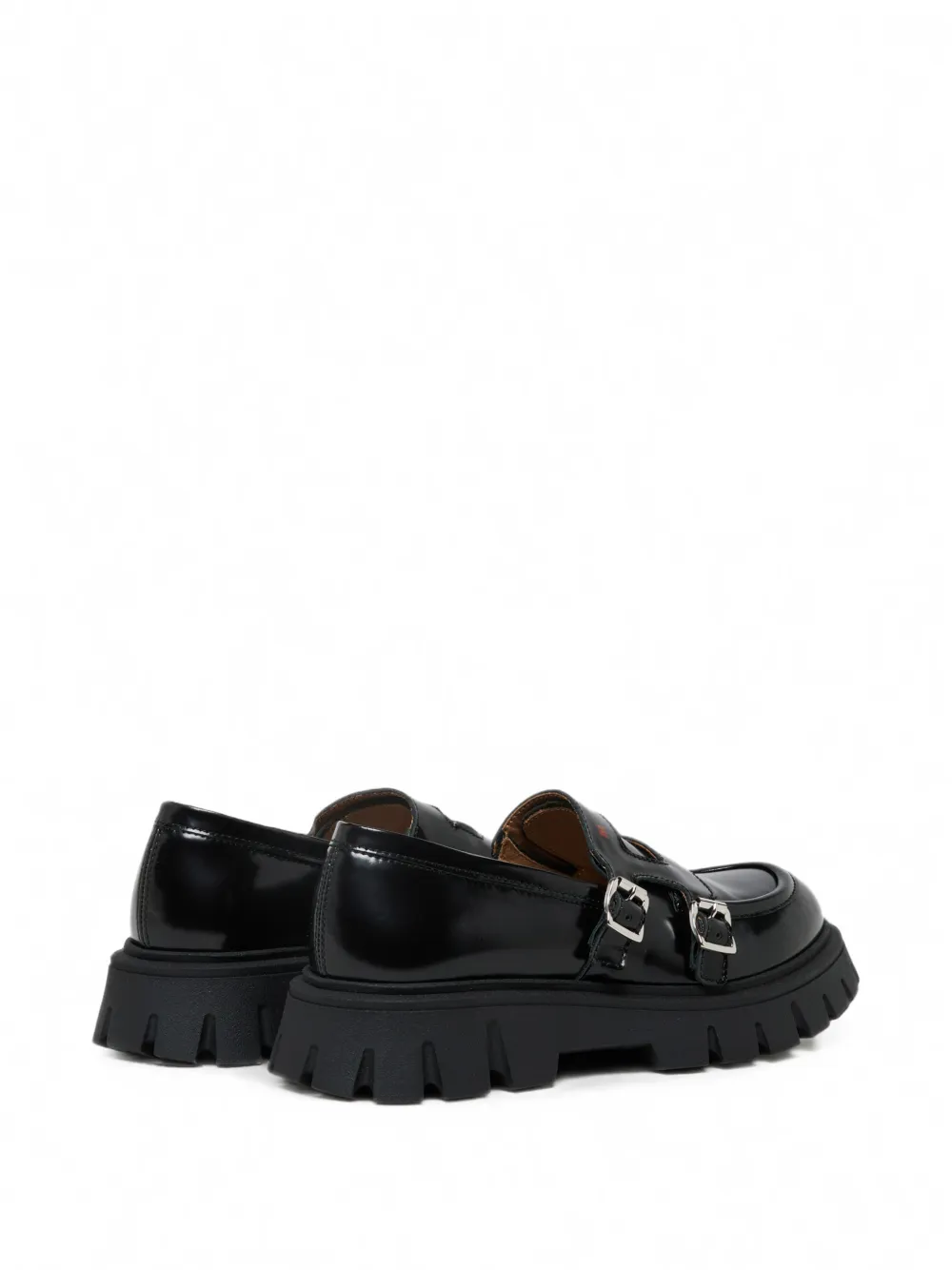 Marni Kids buckled chunky loafers Zwart