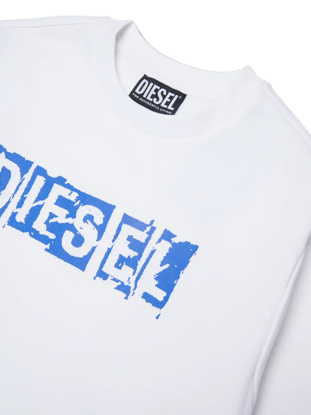 Diesel Kids Trui met logoprint Wit