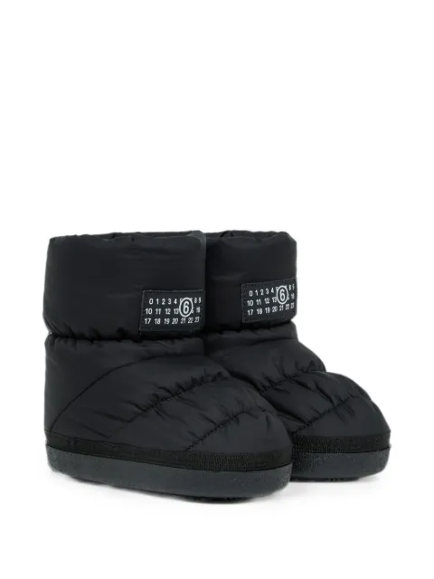 MM6 Maison Margiela Kids padded logo-patch snow boots