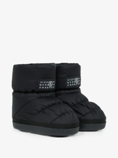 MM6 Maison Margiela Kids padded logo-patch snow boots