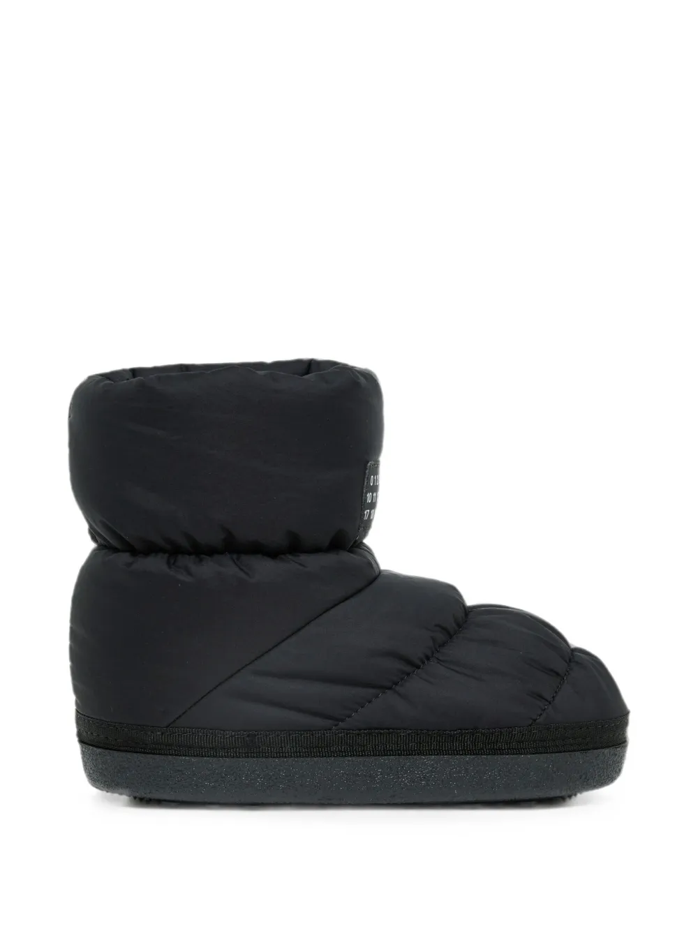 MM6 Maison Margiela Kids Gewatteerde snowboots met logopatch Zwart