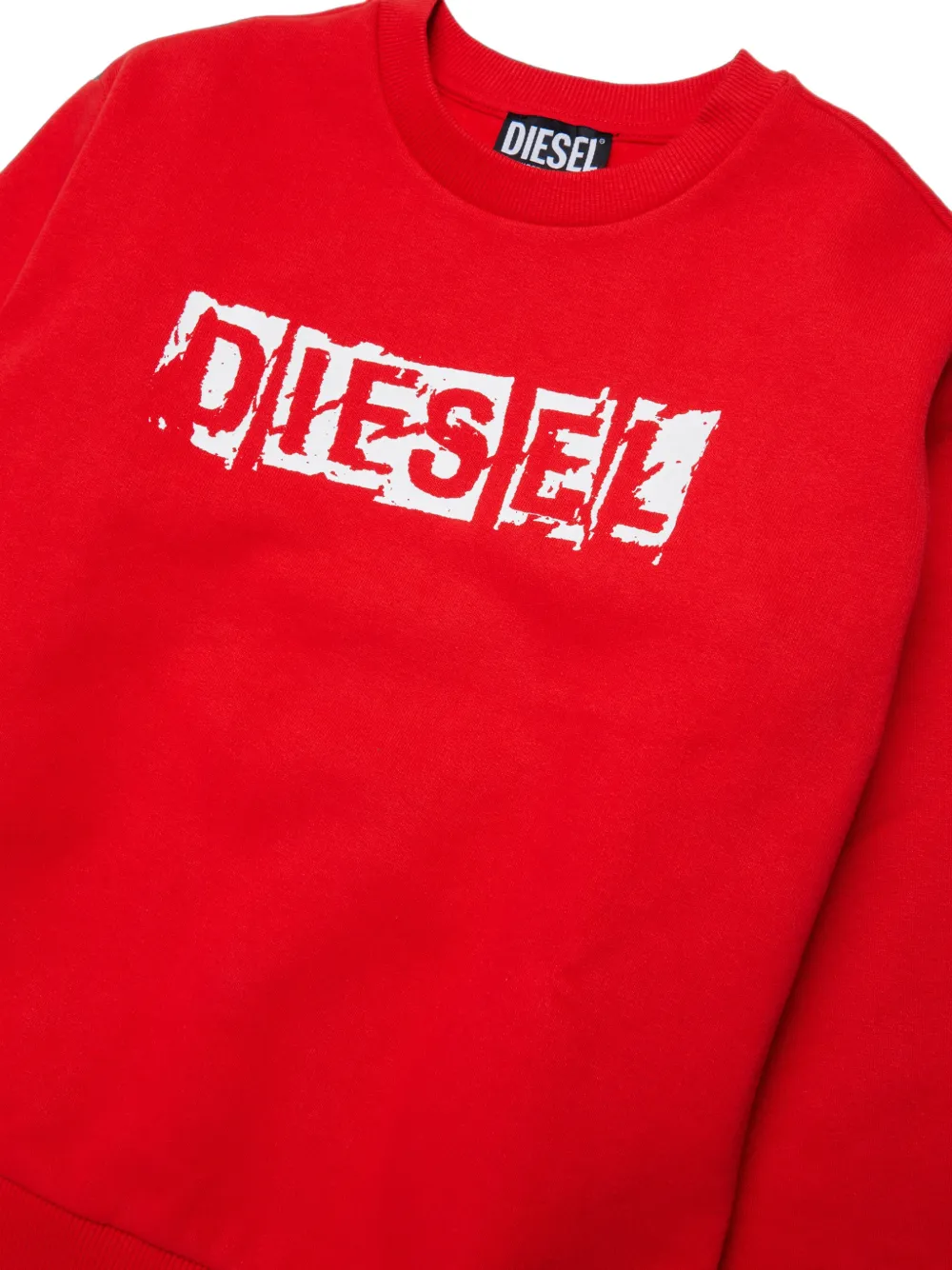 Diesel Kids logo-print sweatshirt Rood