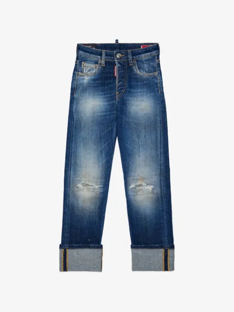 DSQUARED2 KIDS Tomboy distressed-finish jeans