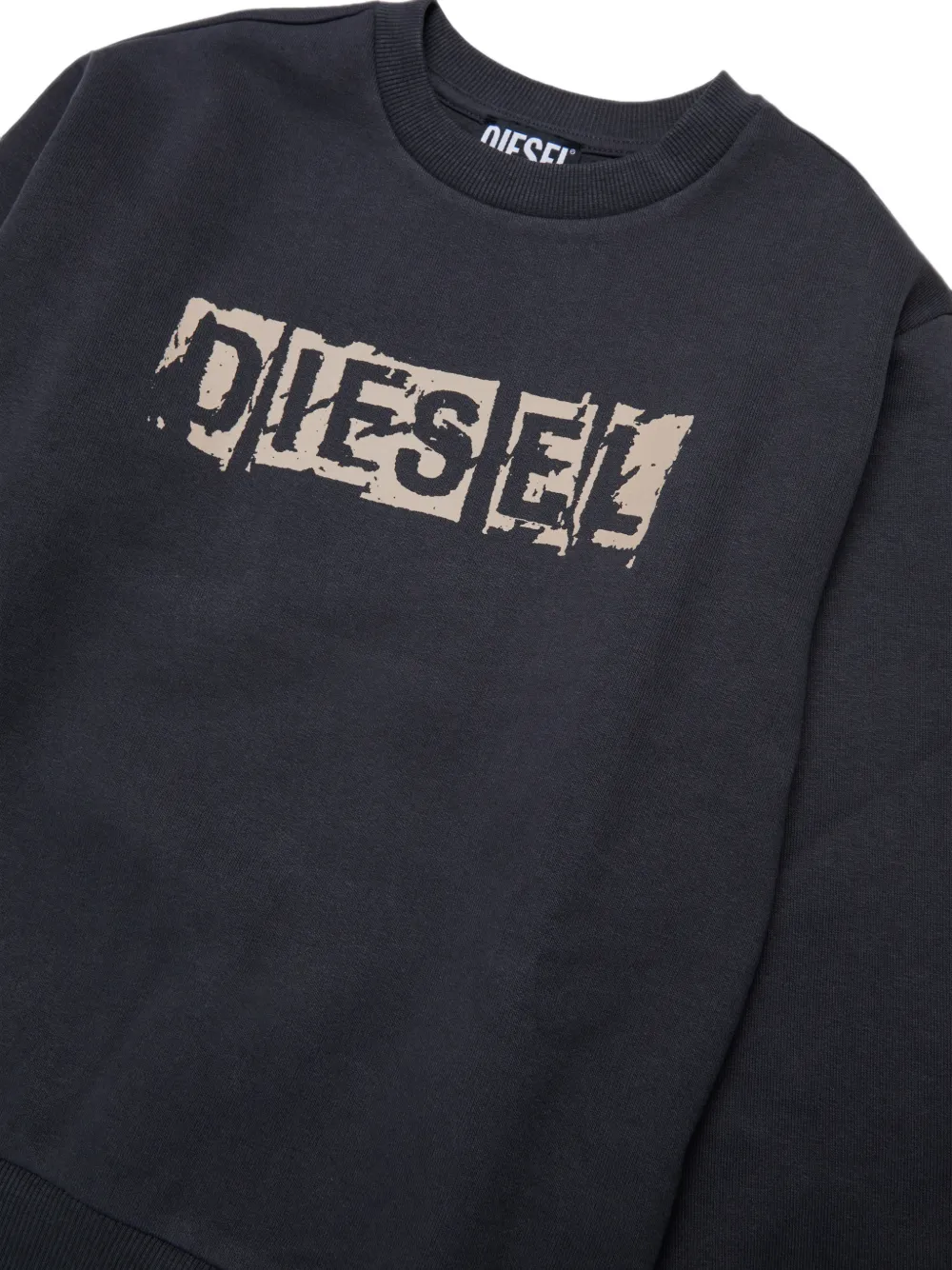 Diesel Kids logo-print sweatshirt Grijs