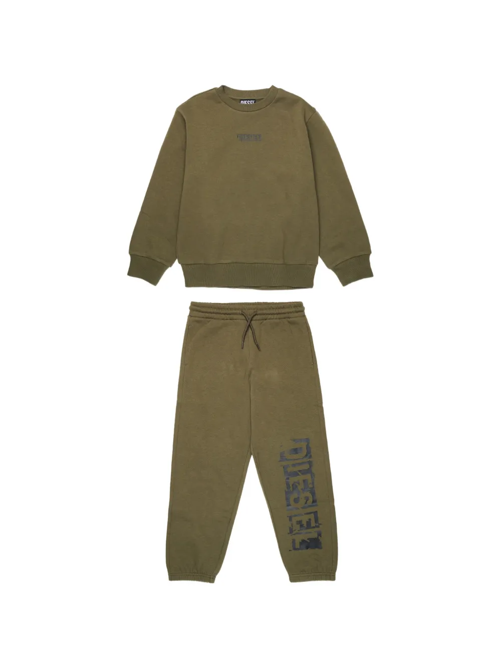 Diesel Kids logo-print tracksuit set - Verde