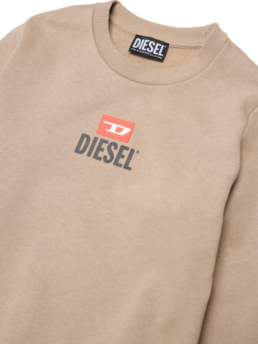 Diesel Kids logo-print sweatshirt Beige