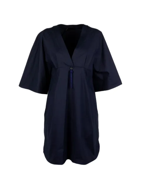 Seventy V-neck tassel-detail mini dress