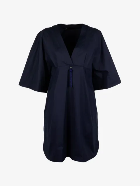 Seventy vestido corto con detalle de borlas y cuello en V