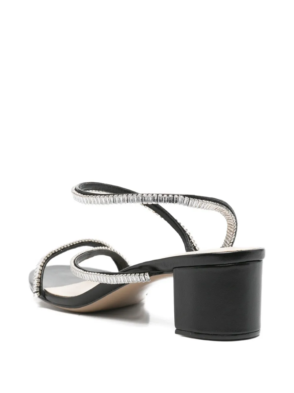 Alexandre Birman crystal-embellished leather sandals Zwart