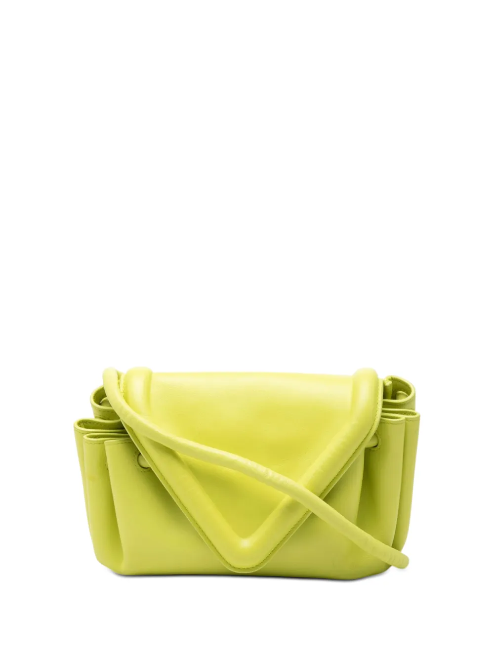Bottega Veneta Pre-Owned 2012-2026 Leather Beak crossbody bag - Giallo