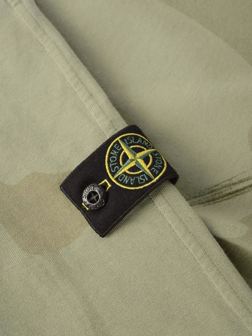 Stone Island Junior camouflage-print logo-patch track pants Groen