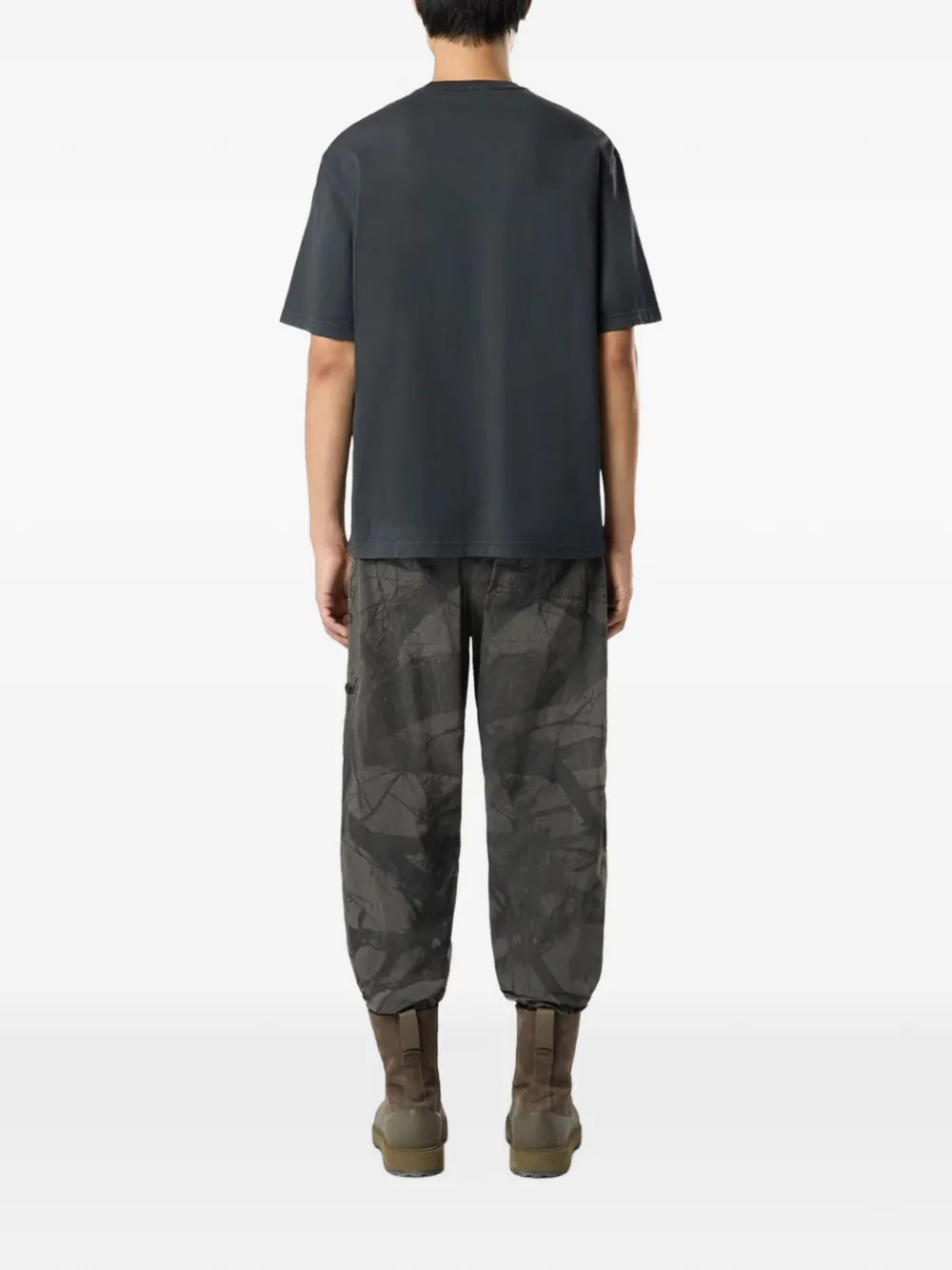 Stone Island 2100008 organic cotton jersey T-shirt Grijs