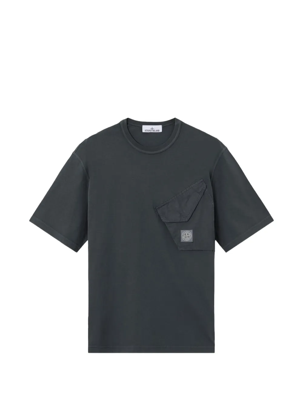 Stone Island 2100008 organic cotton jersey T-shirt Grijs