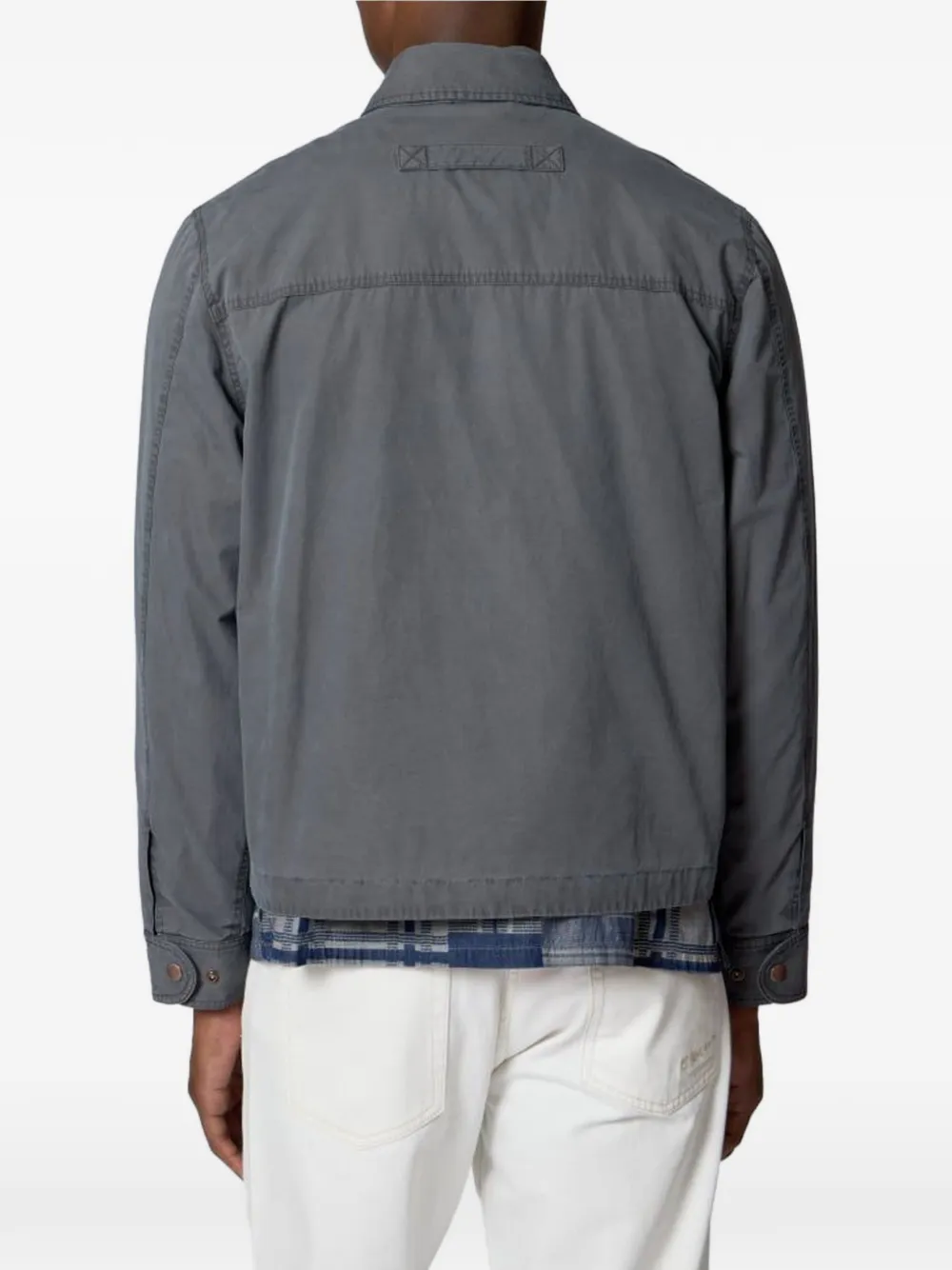 Paul Smith multi-pocket zip-up jacket Grijs
