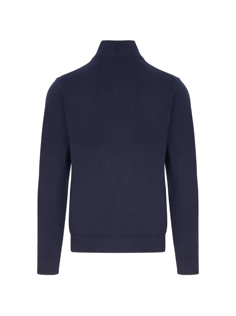Paul Smith Zebra-patch half-zip sweater Blauw