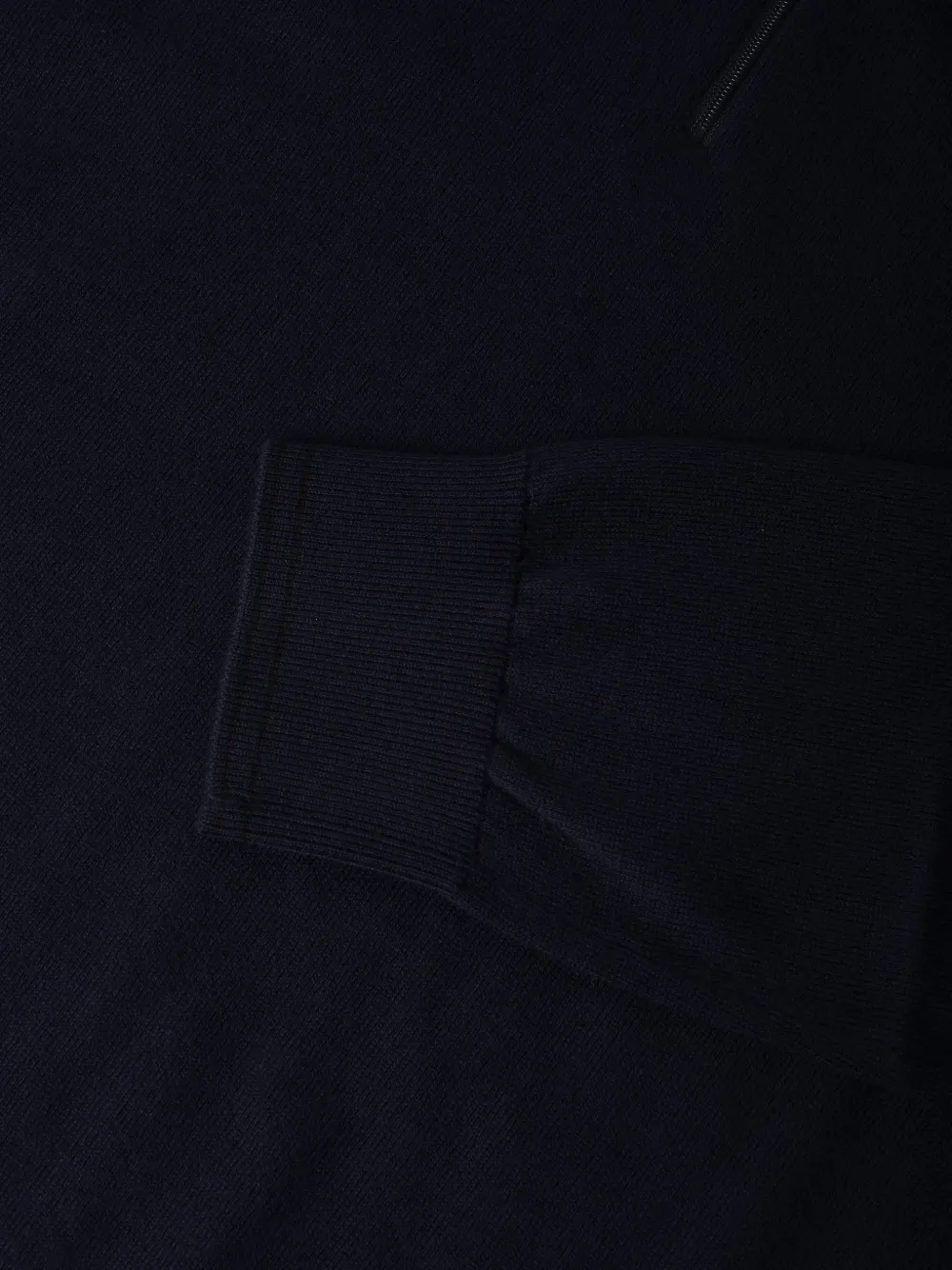 Paul Smith Zebra-patch half-zip sweater Blauw