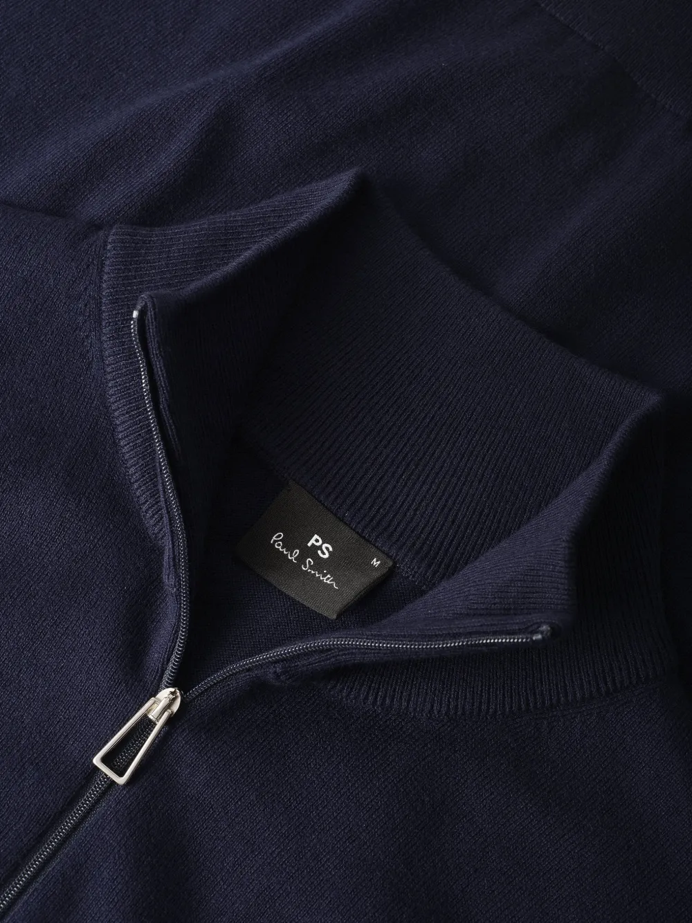 Paul Smith Zebra-patch half-zip sweater Blauw