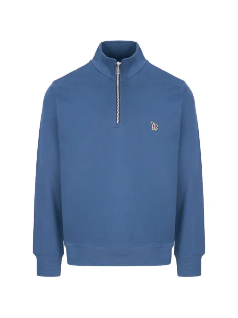 Paul Smith Zebra-patch half-zip sweatshirt
