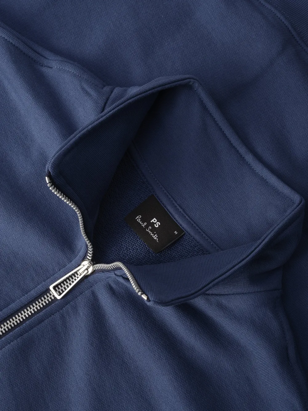 Paul Smith Zebra-patch half-zip sweatshirt Blauw