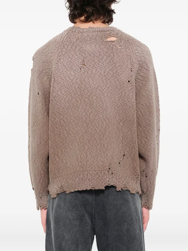 Maison MIHARA YASUHIRO Sun Faded Like Knit Sweater | Neutrals