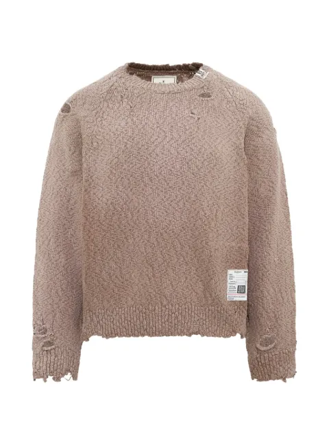 Maison MIHARA YASUHIRO Sun Faded Like distressed-effect sweater