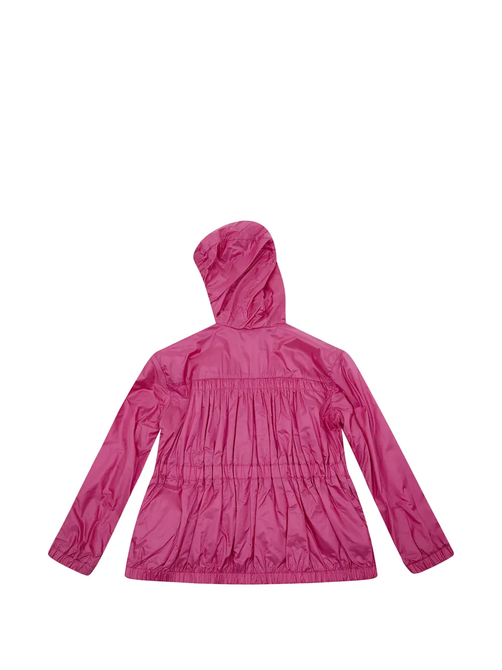 Moncler Enfant Aulne jack met gesmockt detail en capuchon Roze