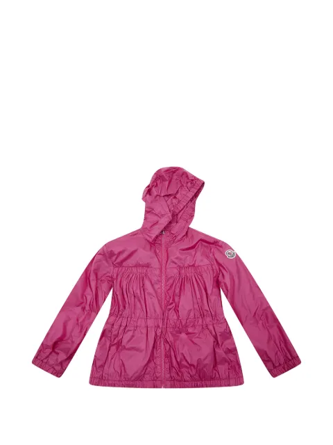 Moncler Enfant Aulne gathered-detail hooded jacket