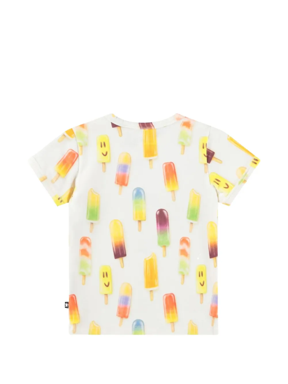 Molo Easy T-shirt met ijslolly-print Wit