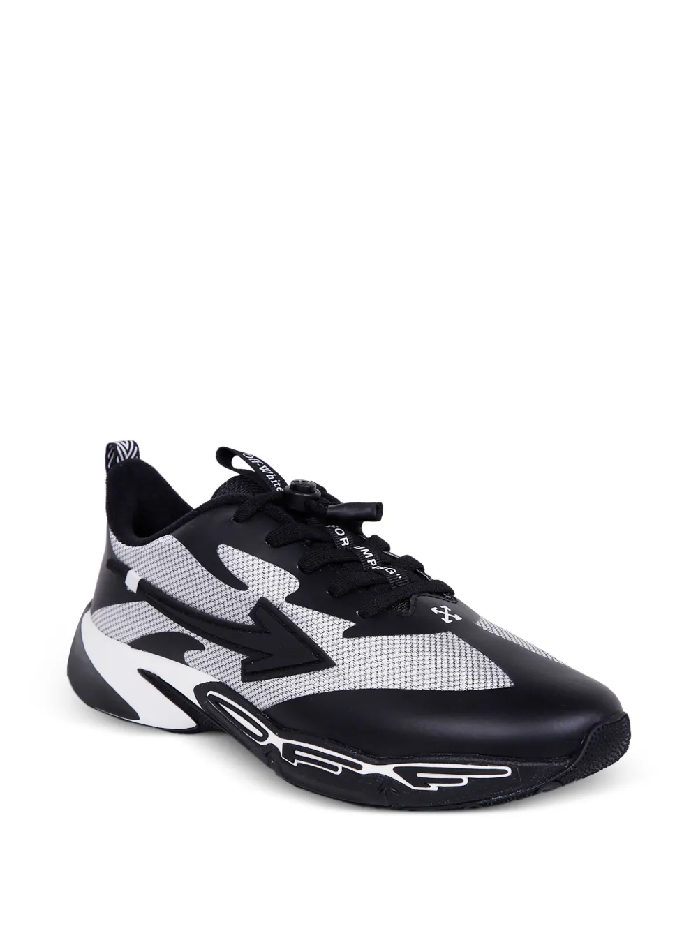 Off-White Kids Arrows-patch panelled sneakers - Nero