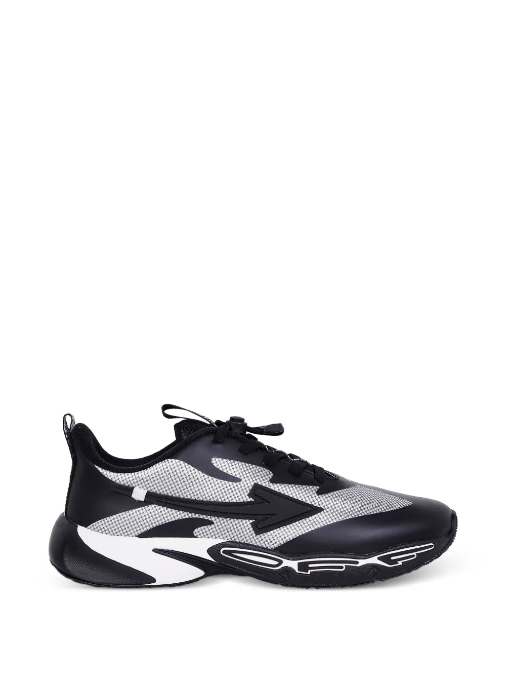 Off-White Kids Arrows-patch panelled sneakers Zwart