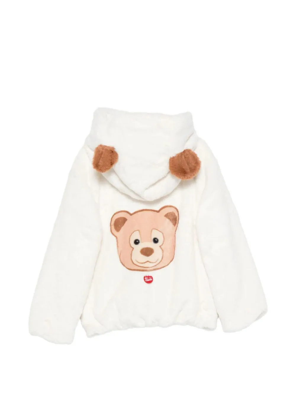 MC2 Saint Barth Kids x Trudi jack van imitatiebont met beerpatch Beige