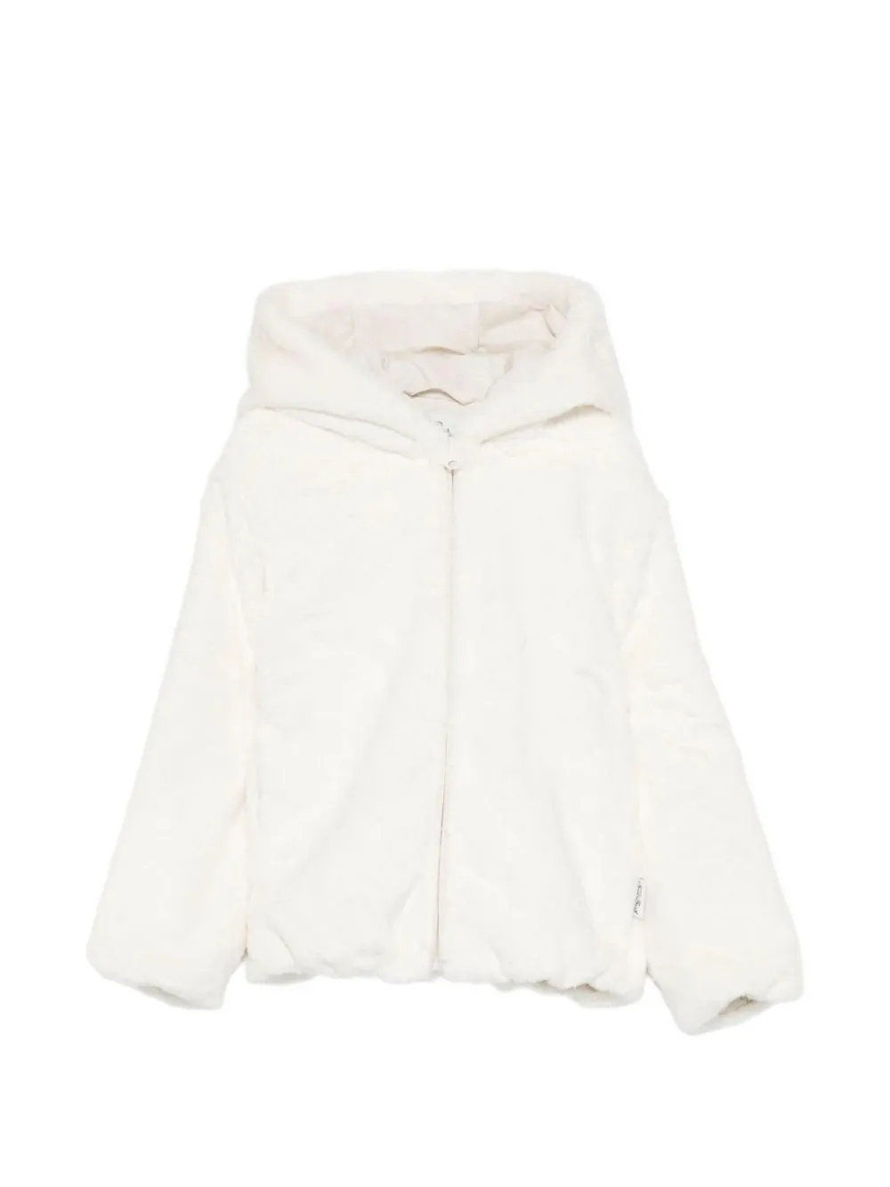 MC2 Saint Barth Kids x Trudi jack van imitatiebont met beerpatch Beige