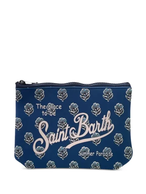MC2 Saint Barth Kids floral-print logo-print pouch
